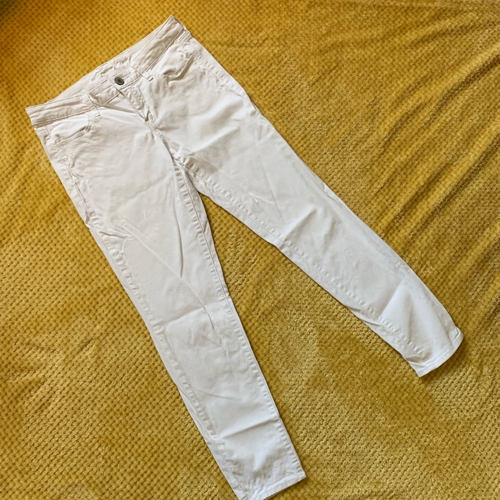 American Eagle White Jeggings size 10